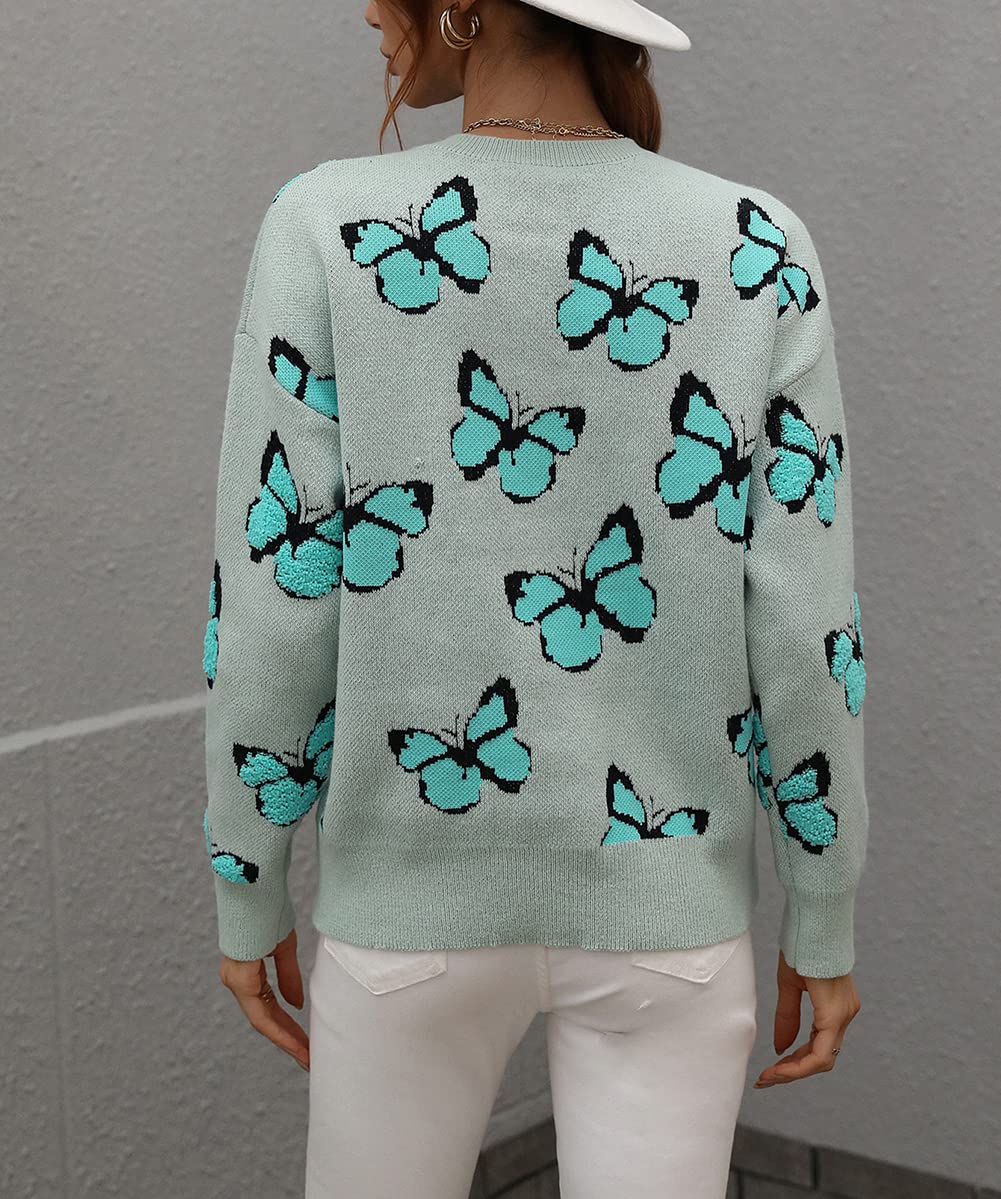 Foto 5 | Jersey Junboon Para Mujer Con Cuello Redondo Y Manga Larga Estampado - Venta Internacional.