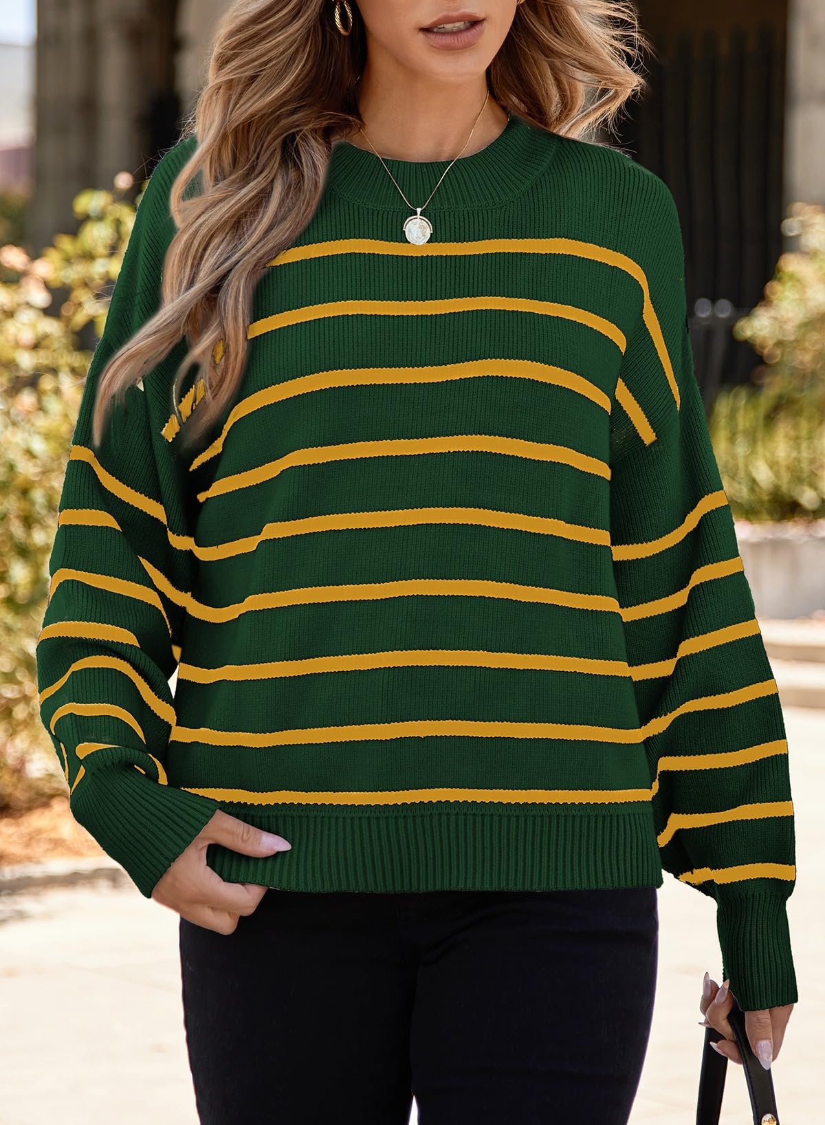 Foto 3 | Jersey Dokotoo, Ligero, A Rayas, Para Mujer, Otoño 2024 - Venta Internacional.