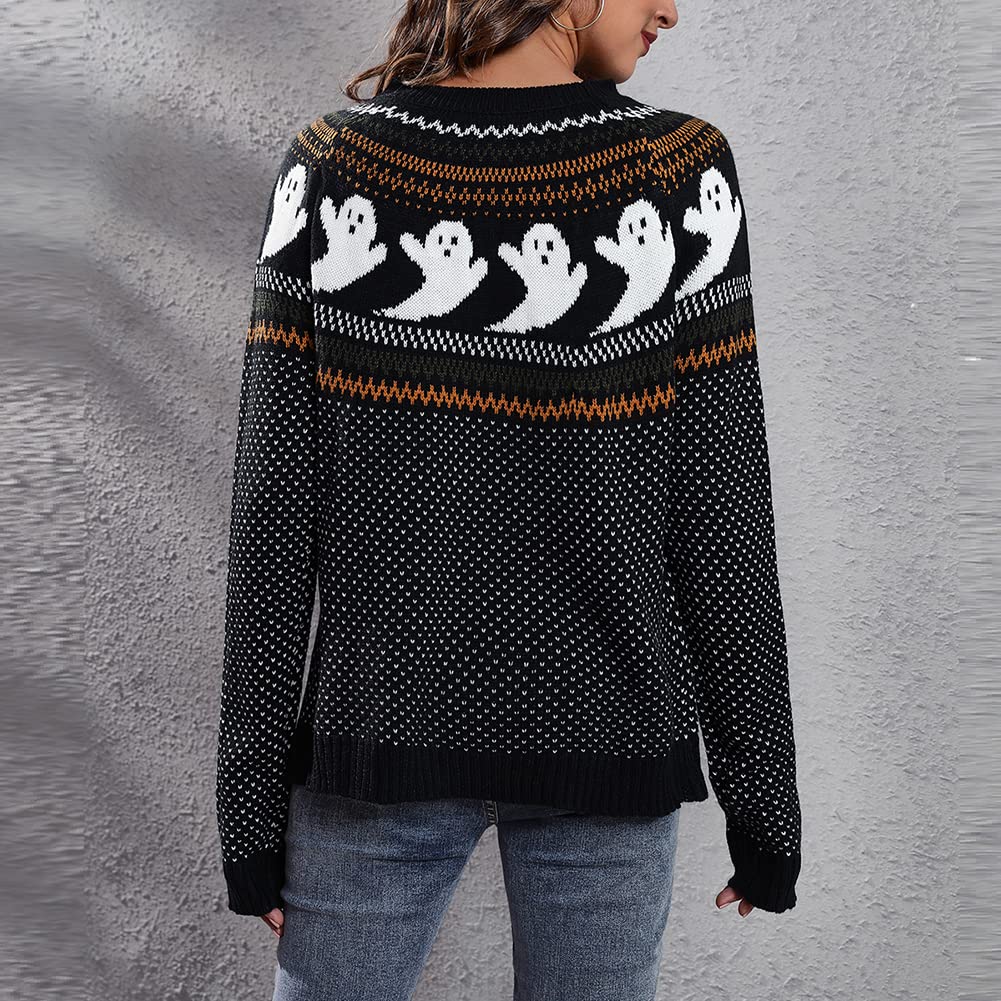Foto 5 | Jersey Junboon Para Mujer, Vintage, Con Lunares, Diseño De Halloween, Diseño De Fantasma - Venta Internacional.
