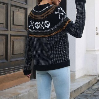 Foto 5 | Jersey Junboon Para Mujer, Vintage, Con Lunares, Diseño De Halloween, Diseño De Fantasma - Venta Internacional.