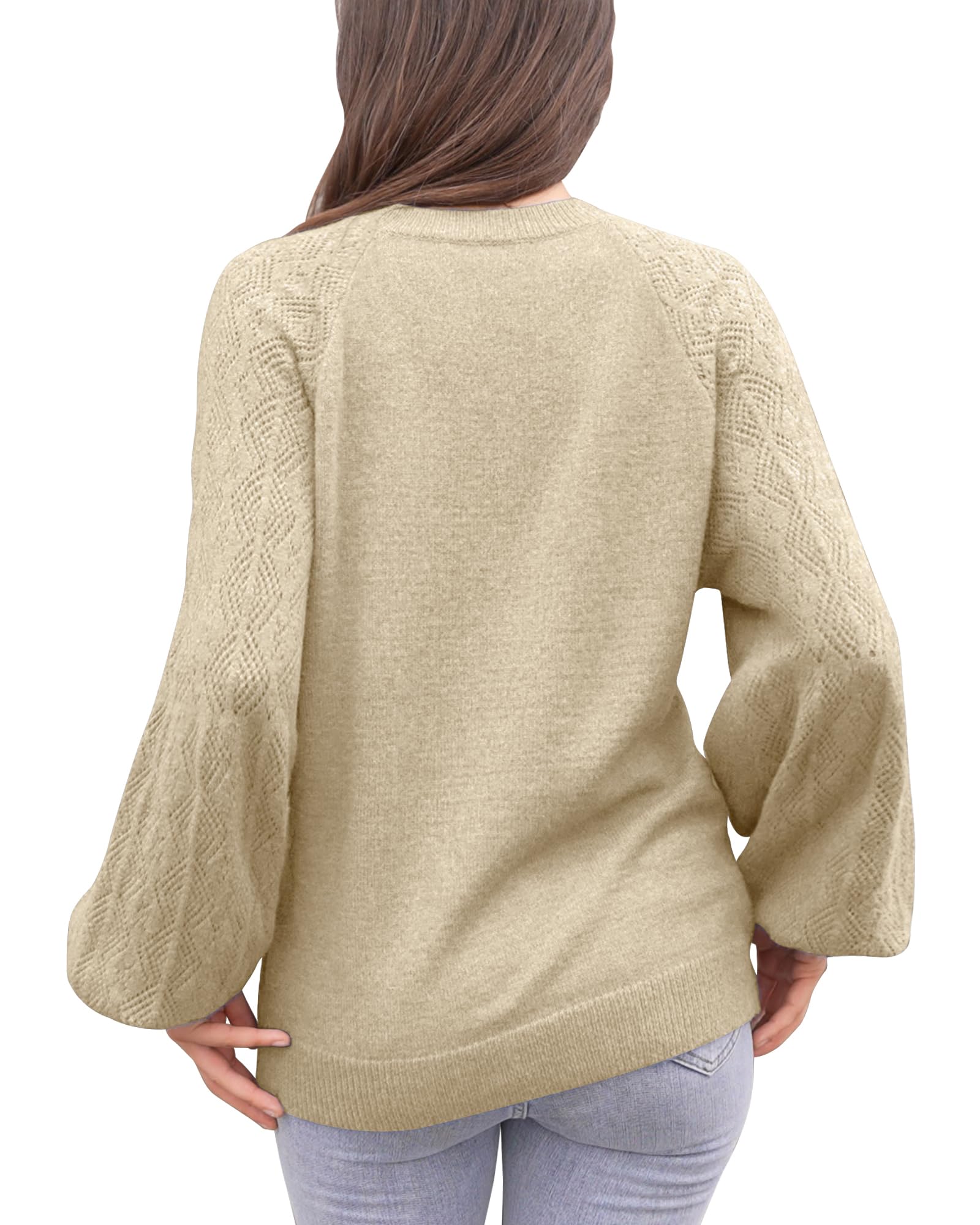 Foto 4 pulgar | Jersey Messic De Manga Larga Con Cuello En V, Color Beige, Para Mujer - Venta Internacional.