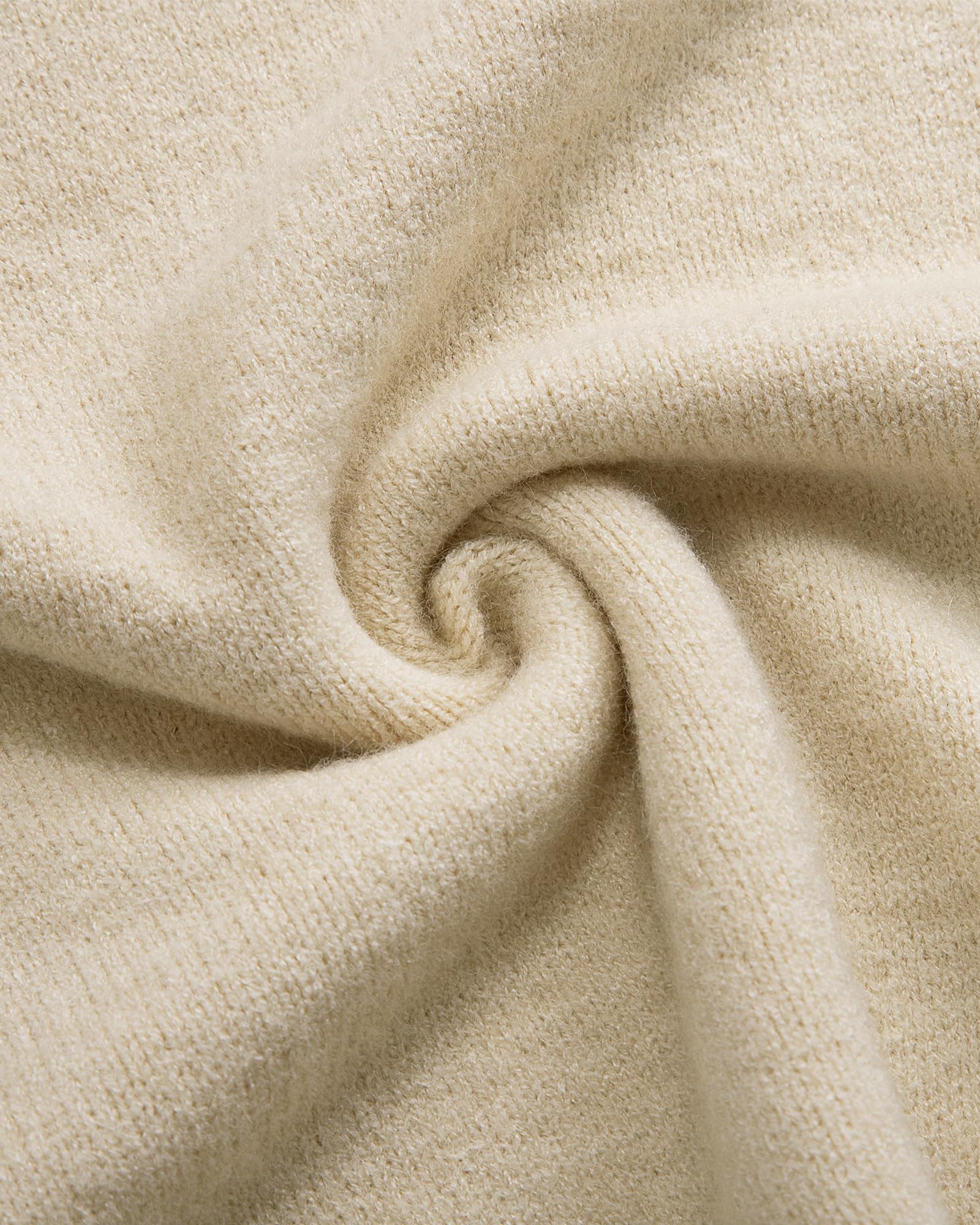 Foto 5 | Jersey Messic De Manga Larga Con Cuello En V, Color Beige, Para Mujer - Venta Internacional.
