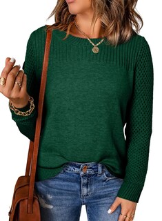 Foto 1 | Jersey Evaless Para Mujer, Moderno, De Otoño, Tejido Trenzado, Negro, Xl - Venta Internacional.
