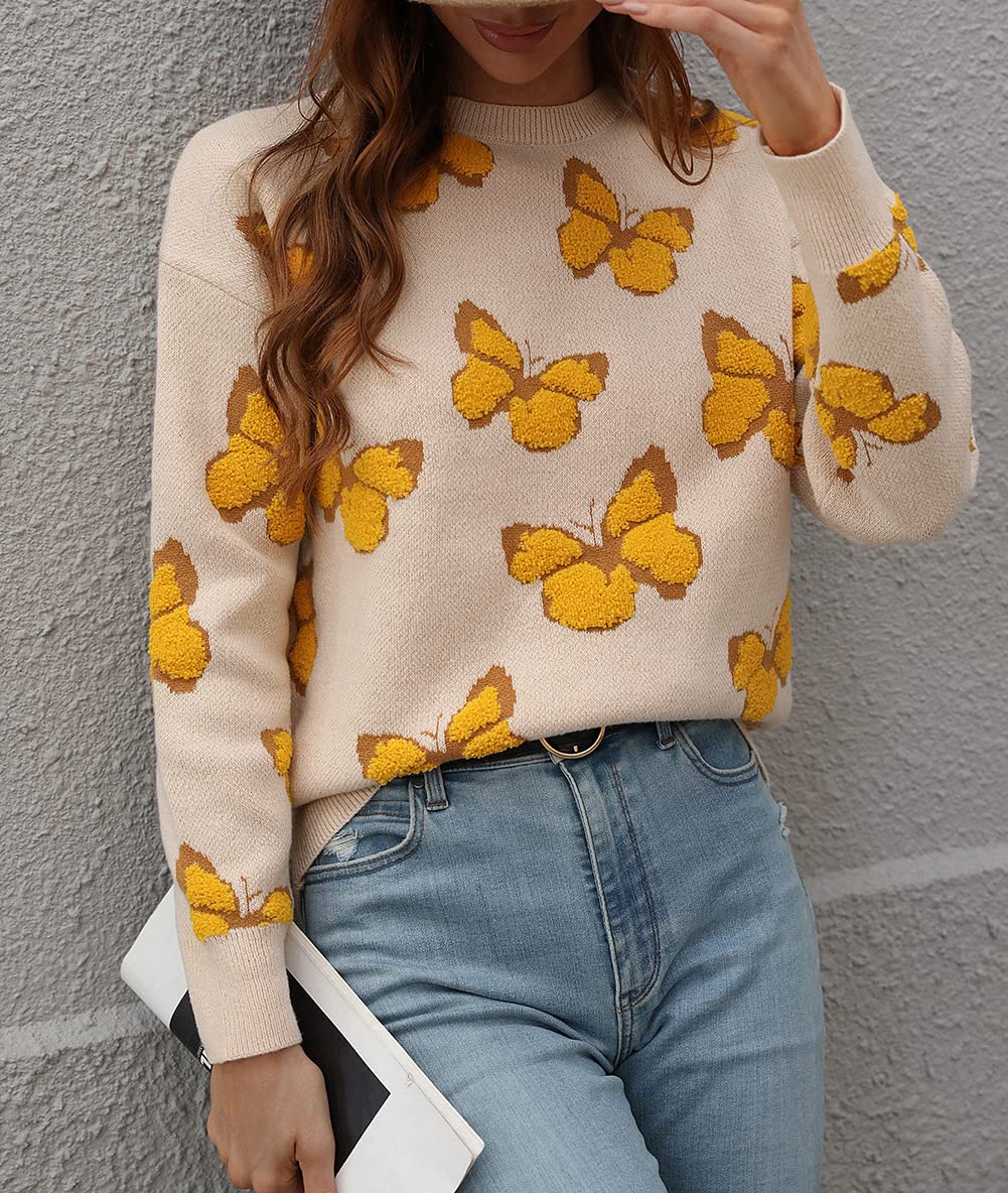 Foto 4 pulgar | Jersey Junboon Para Mujer Con Cuello Redondo Y Manga Larga Estampado - Venta Internacional.