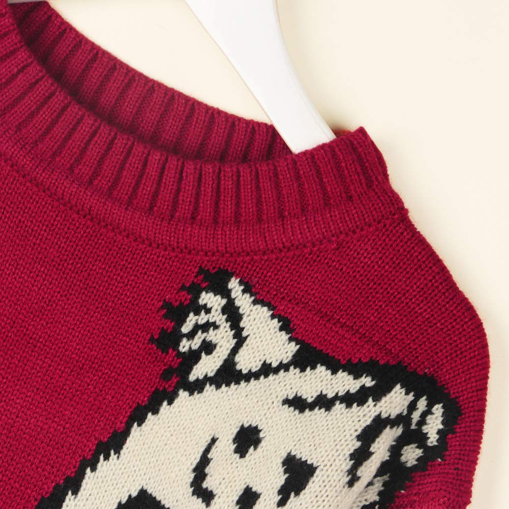 Foto 6 pulgar | Jersey Junboon Para Mujer, Casual, Con Estampado De Leopardo, Tejido Rojo - Venta Internacional.