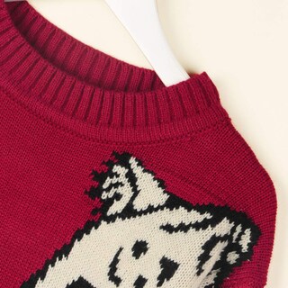 Foto 5 | Jersey Junboon Para Mujer, Casual, Con Estampado De Leopardo, Tejido Rojo - Venta Internacional.