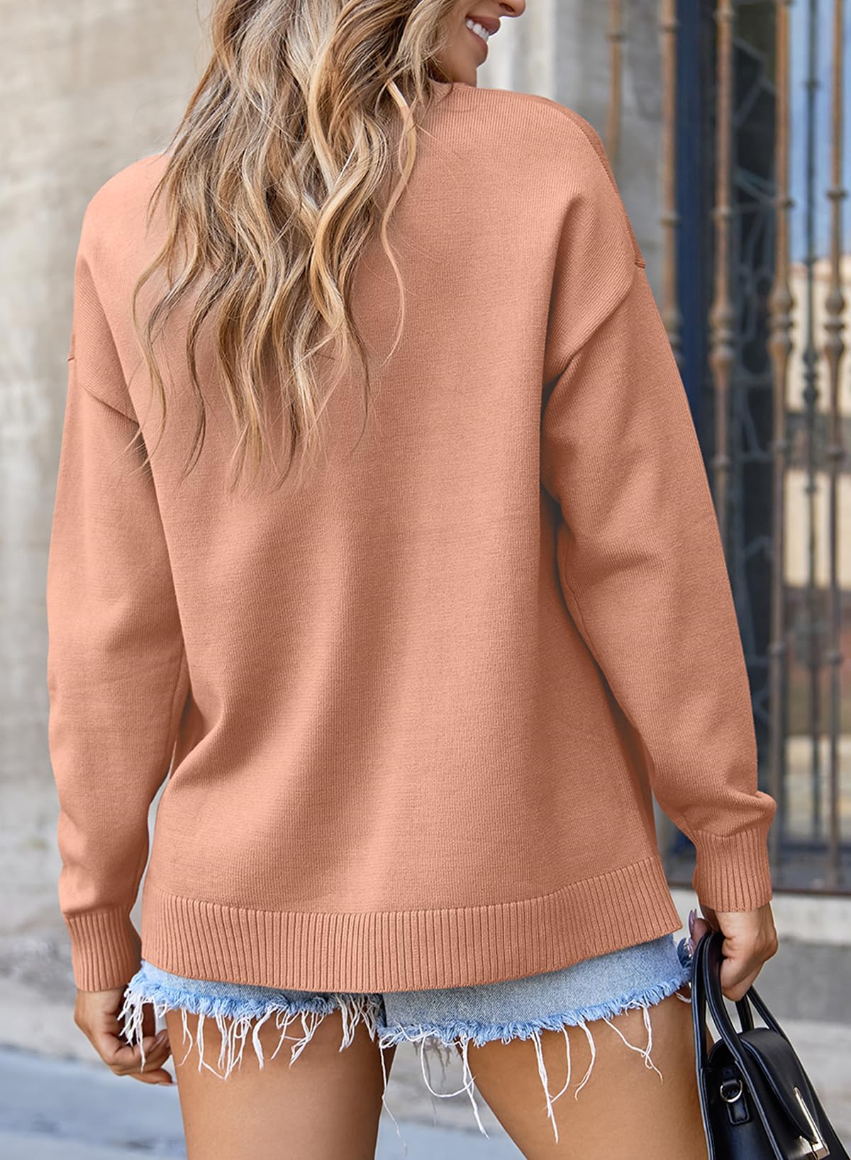 Foto 6 | Jersey Evaless Para Mujer, Casual, De Otoño 2024, Manga Larga, Fucsia, 2xl - Venta Internacional.