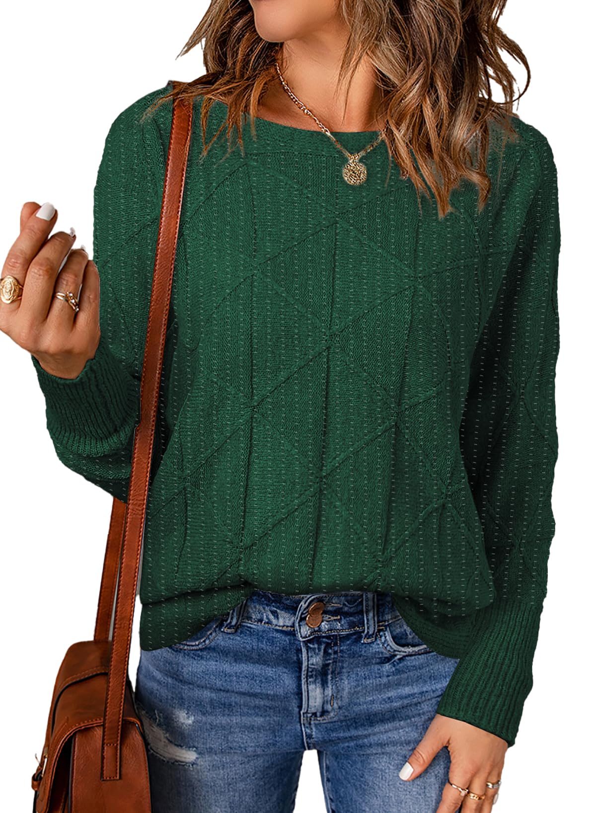 Jersey Evaless Casual Con Cuello Redondo Para Mujer, Color Verde, Talla Xs - Venta Internacional.