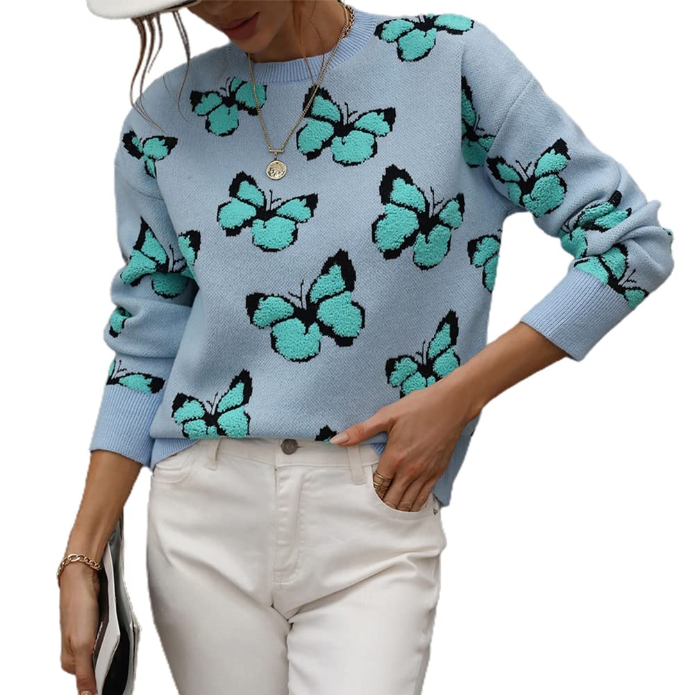 Jersey Junboon Para Mujer Con Cuello Redondo Y Manga Larga Estampado - Venta Internacional.