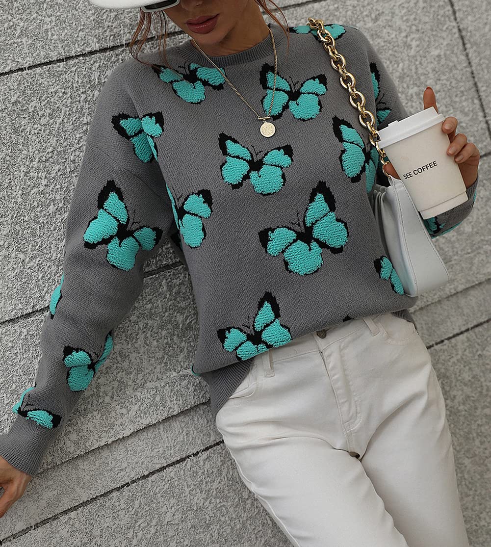 Foto 4 | Jersey Junboon Para Mujer Con Cuello Redondo Y Manga Larga Estampado - Venta Internacional.