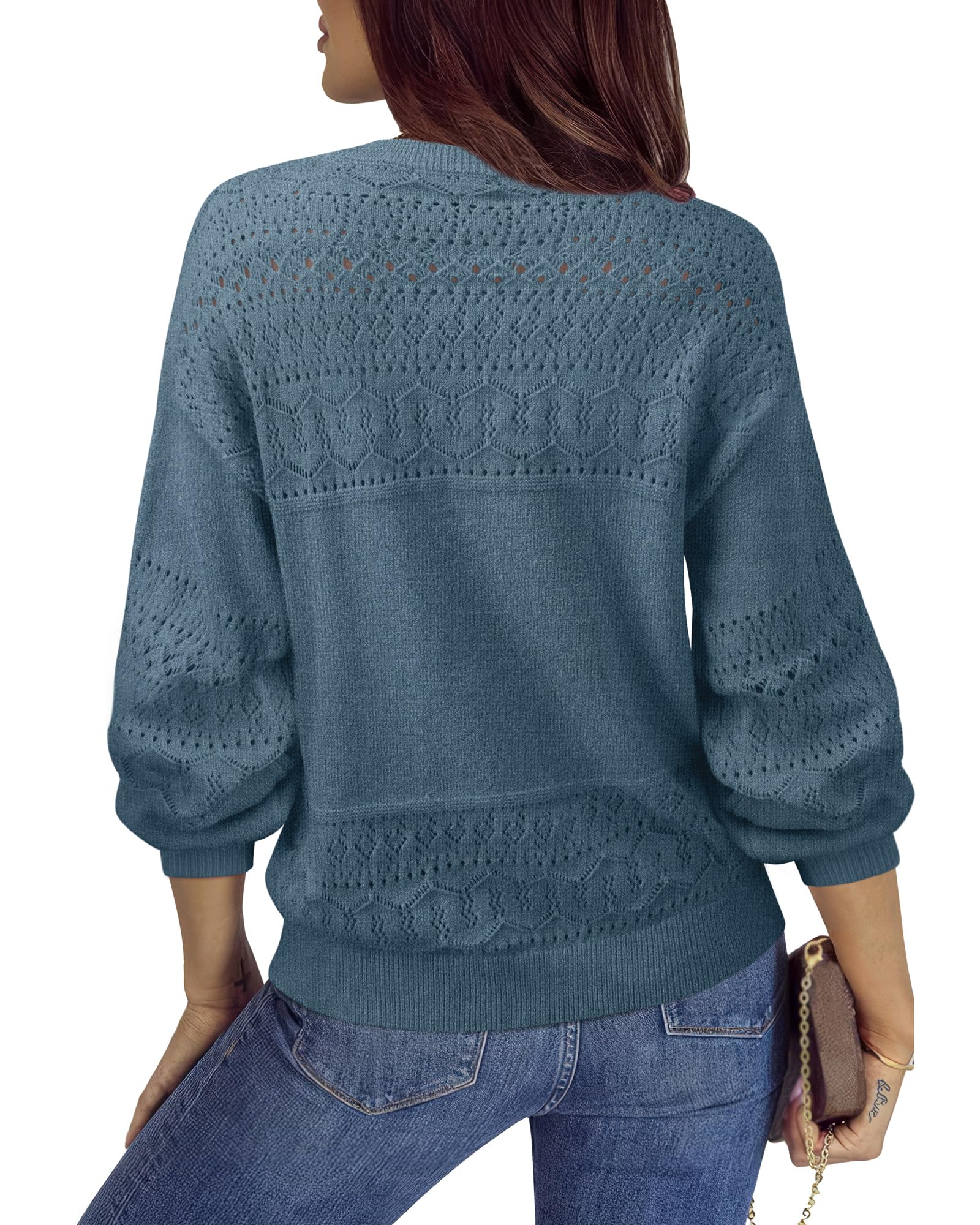 Foto 5 pulgar | Suéter Azul Messic para Mujer - Venta Internacional