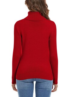 Foto 4 | Jersey Qacohu 2024 Para Mujer, Cuello Alto, Tejido, Rojo, Talla Xl - Venta Internacional.