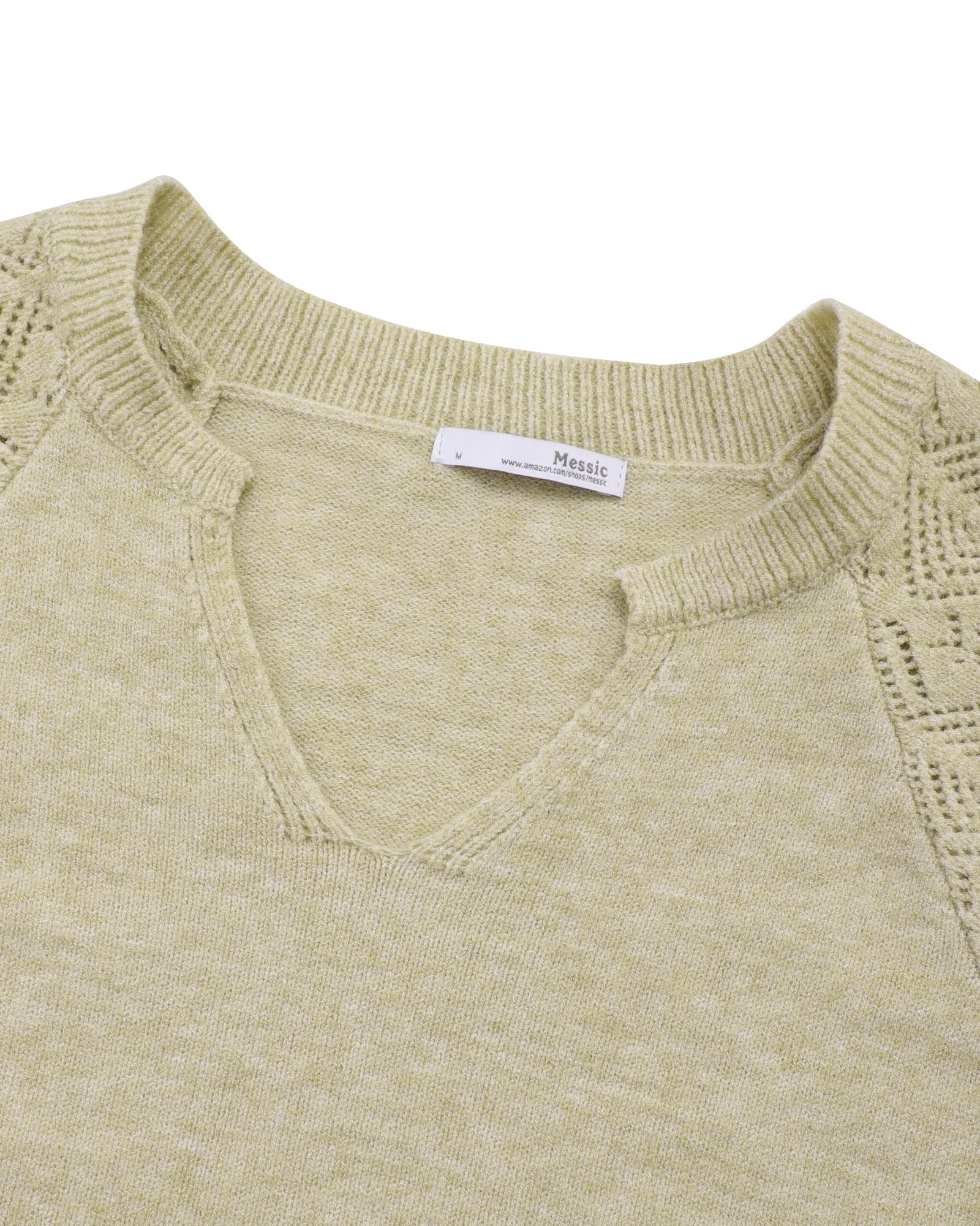 Foto 5 pulgar | Jersey Holgado De Punto Messic Con Cuello En V Para Mujer - Venta Internacional.