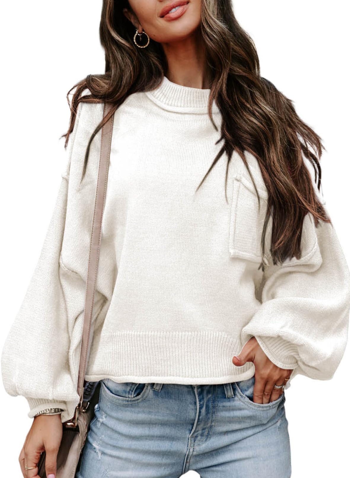 Jersey Evaless Oversized Crop Para Mujer Blanco 1x - Venta Internacional.
