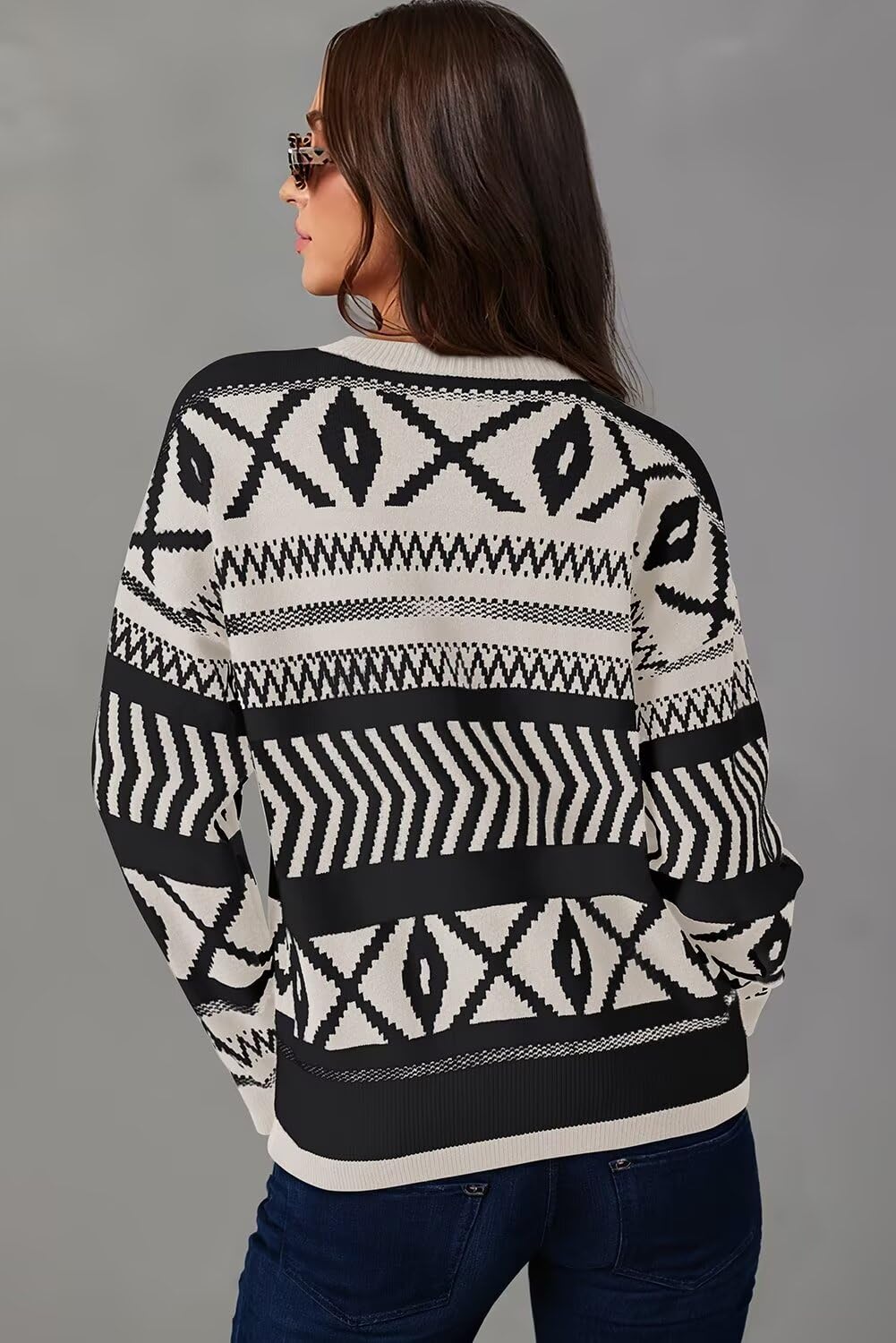 Foto 2 | Jersey Dokotoo Apricot Para Mujer De Manga Larga A Rayas - Venta Internacional.