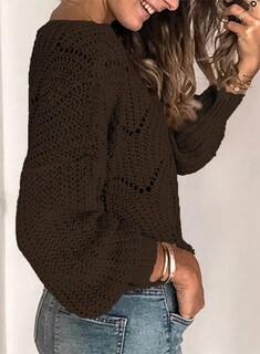 Foto 4 | Suéter Dokotoo, Moderno, Cuello Redondo, Tejido Marrón, Talla L - Venta Internacional.