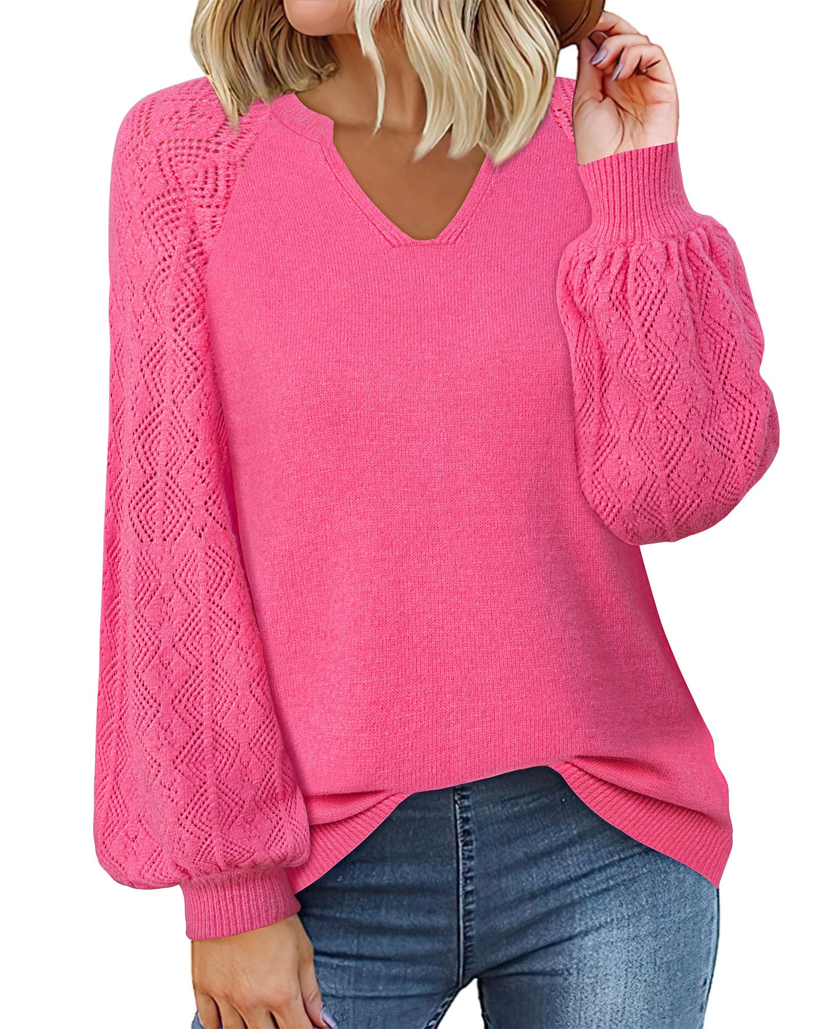 Suéteres Messic Lightweight Para Mujer Rosa Xxl - Venta Internacional.