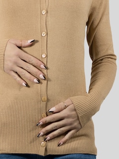 Foto 4 | Set De 2 Suéter Abierto De Mujer Con Detalles En Estoperoles Suet-1001-px2 Negro Y Beige Suéter Cardigan