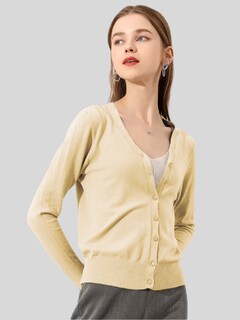 Foto 7 | Set De 2 Suéter Abierto De Mujer Con Detalles En Estoperoles Suet-1001-px2 Rosa Y Crema Suéter Cardigan