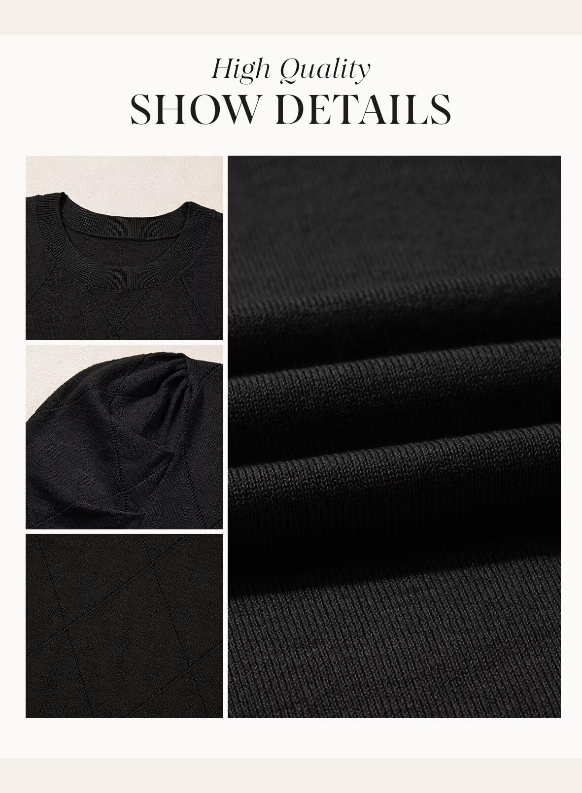 Foto 6 pulgar | Jersey Dokotoo De Punto Negro Con Mangas Abullonadas Para Mujer  Talla M - Venta Internacional.