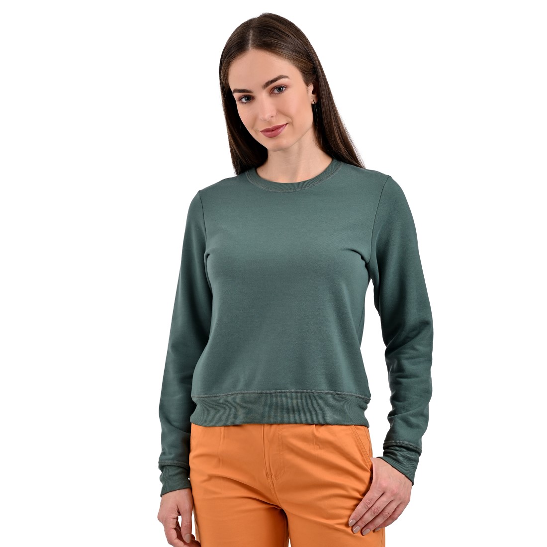 Sudadera Supply Company Cuello Redondo Verde