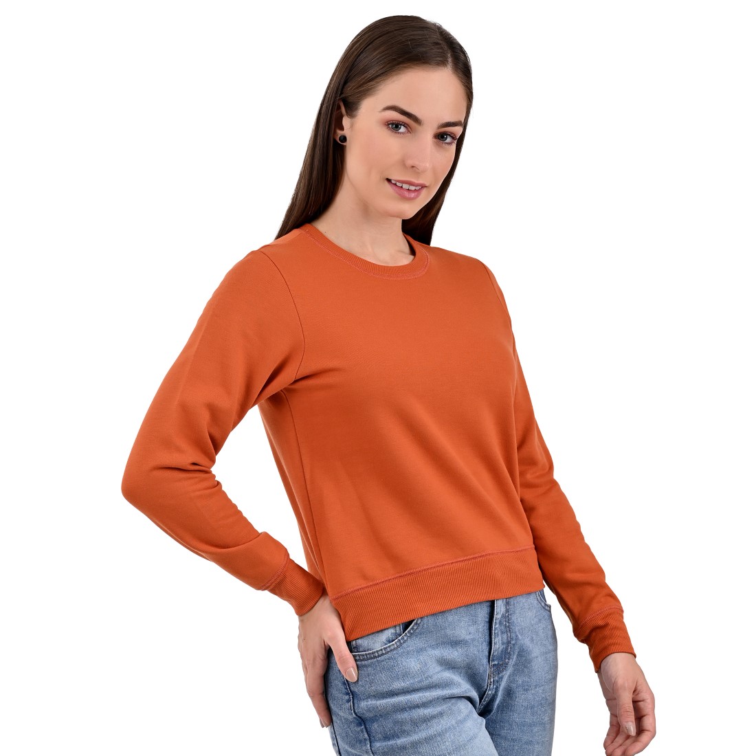 Sudadera Supply Company Cuello Redondo Bronce