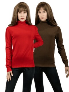 Foto 1 | Set De 2 Sueteres Mujer De Cuello Alto Sueteres Dama Suet-1023-px2 Variedad De Colores Sweaters