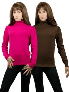 Foto 1 | Set De 2 Sueteres Mujer De Cuello Alto Sueteres Dama Suet-1023-px2 Variedad De Colores Sweaters