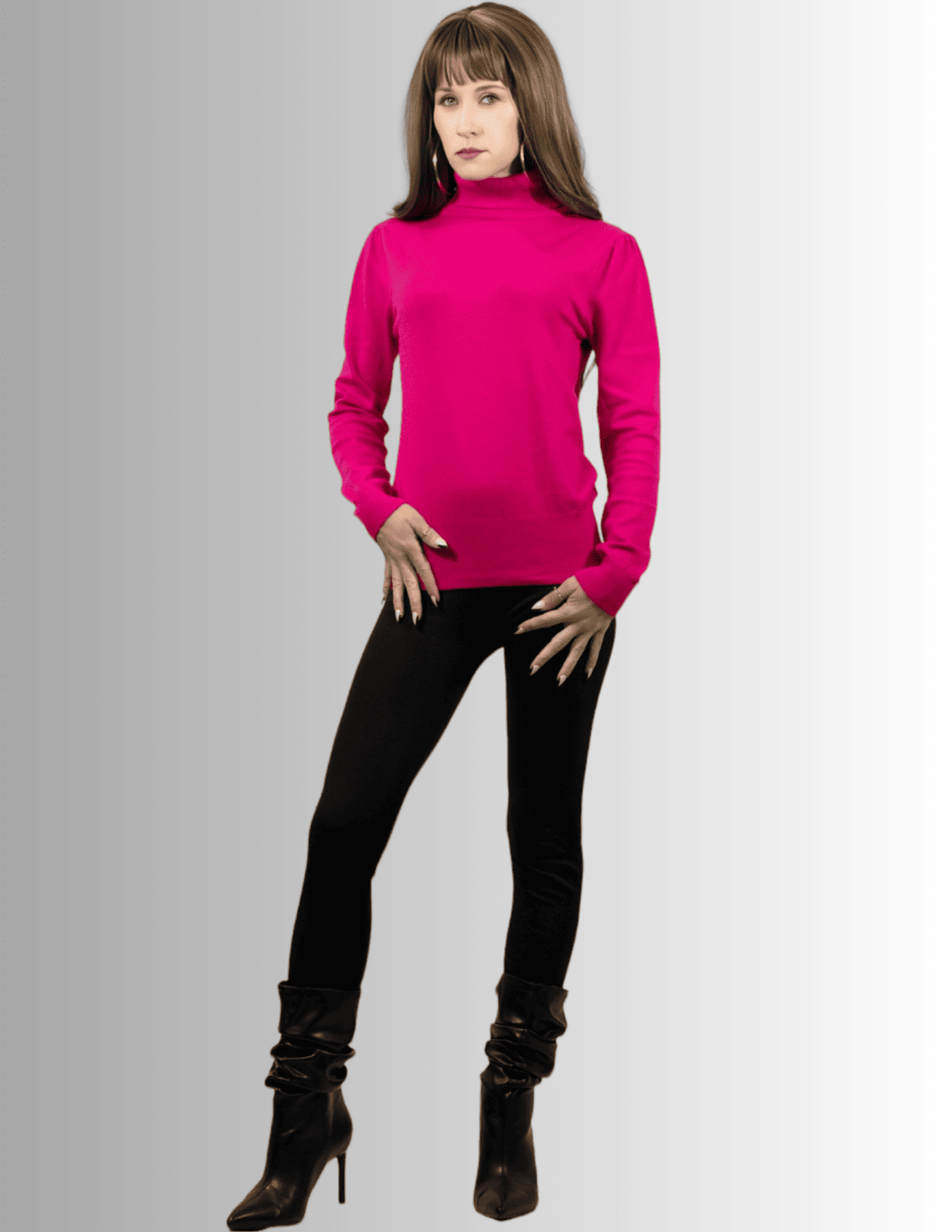 Foto 2 | Set De 2 Sueteres Mujer De Cuello Alto Sueteres Dama Suet-1023-px2 Variedad De Colores Sweaters