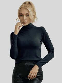 Foto 6 | Set De 2 Sueteres Mujer De Cuello Alto Sueteres Dama Suet-1023-px2 Variedad De Colores Sweaters