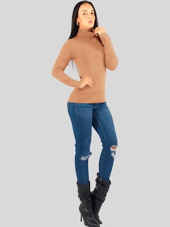 Foto 6 | Set De 2 Sueteres Mujer De Cuello Alto Sueteres Dama Suet-1023-px2 Variedad De Colores Sweaters