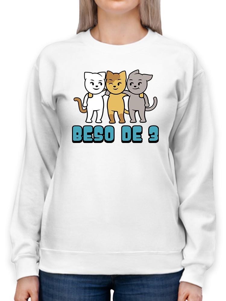 Foto 2 pulgar | Sudadera Smartprintsink color Blanco para Mujer