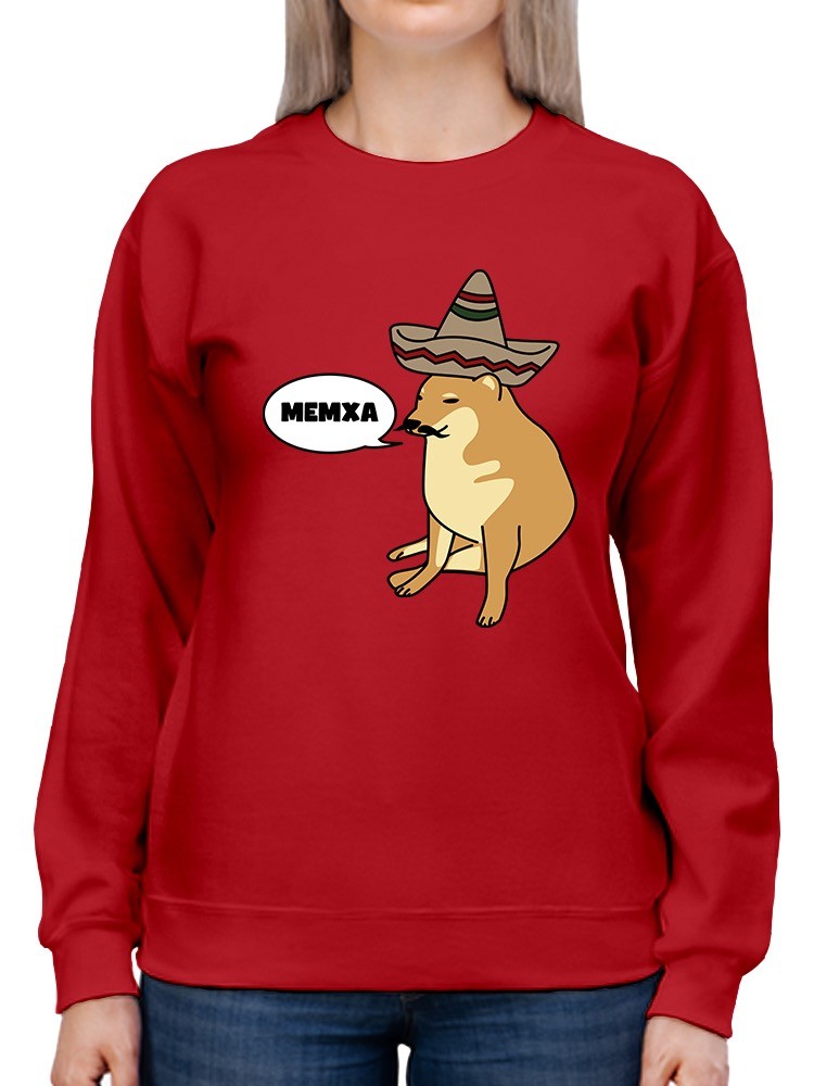 Foto 2 pulgar | Sudadera Smartprintsink color Rojo para Mujer