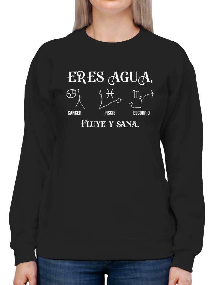 Foto 2 pulgar | Sudadera Smartprintsink color Negro para Mujer