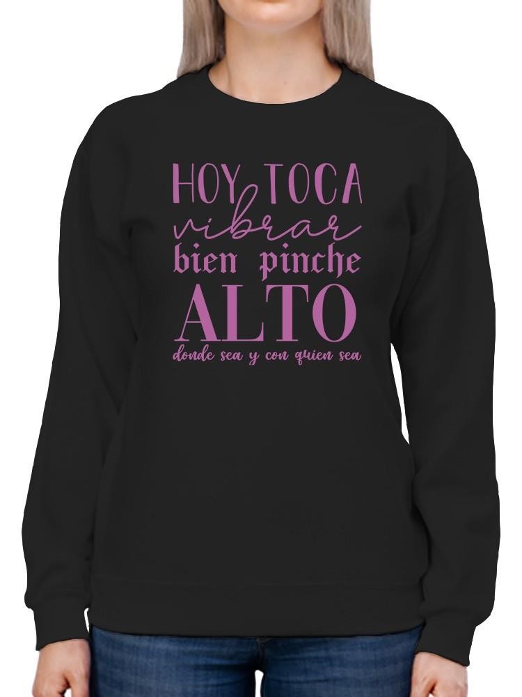 Foto 2 pulgar | Sudadera Smartprintsink color Negro para Mujer