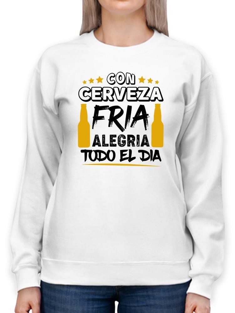 Sudadera Smartprintsink color Blanco para Mujer