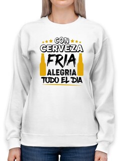 Foto 1 | Sudadera Smartprintsink color Blanco para Mujer