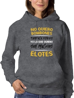 Foto 1 | Sudadera Smartprintsink Con Capucha Para Mujer Lo Que Quiero Son Muchos Elotes