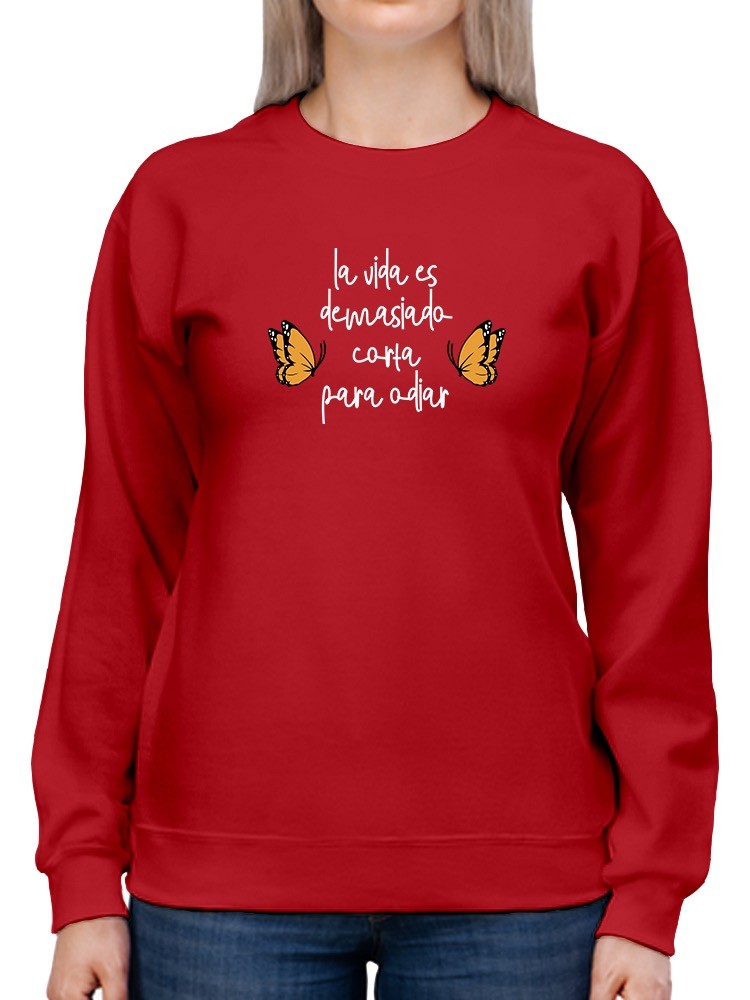 Foto 2 pulgar | Sudadera Smartprintsink color Rojo para Mujer