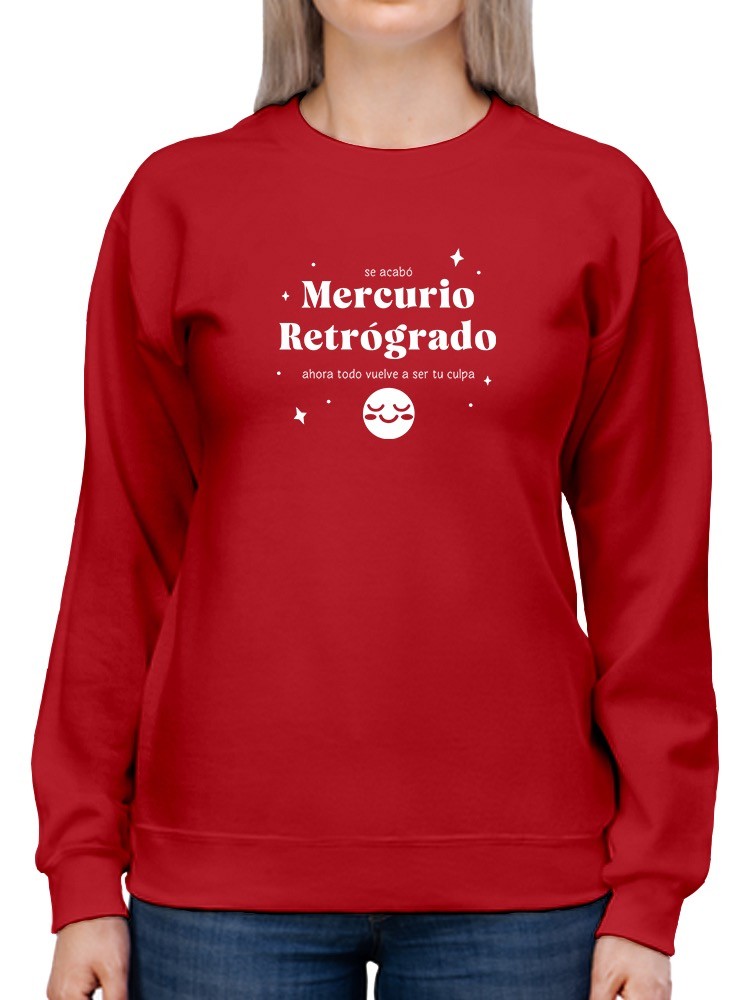 Foto 2 pulgar | Sudadera Smartprintsink color Rojo para Mujer