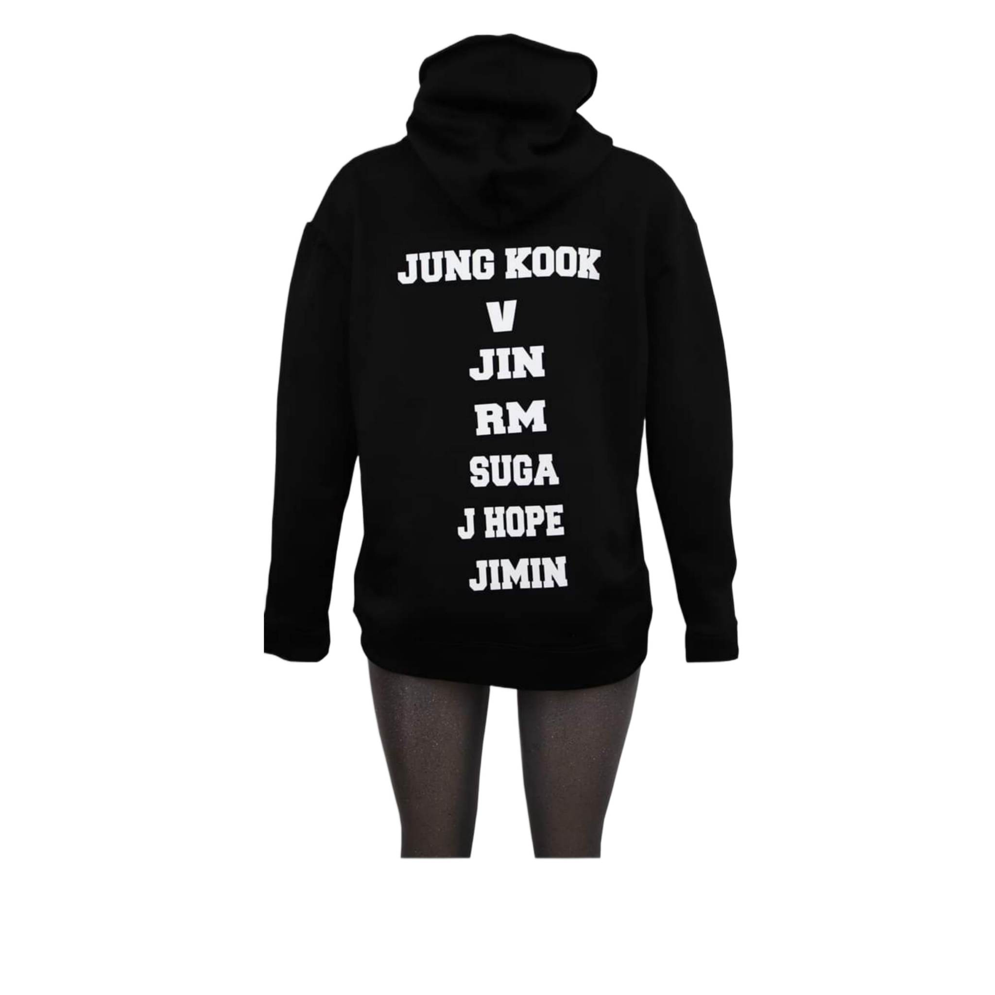 Foto 3 pulgar | Sudadera Bts Unisex Kpop Army color Negro