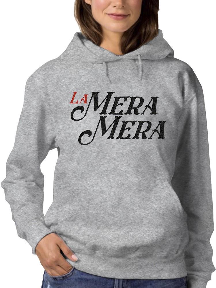 Foto 2 pulgar | Sudadera Smartprintsink Con Capucha Para Mujer La Mera Mera! Color Gris