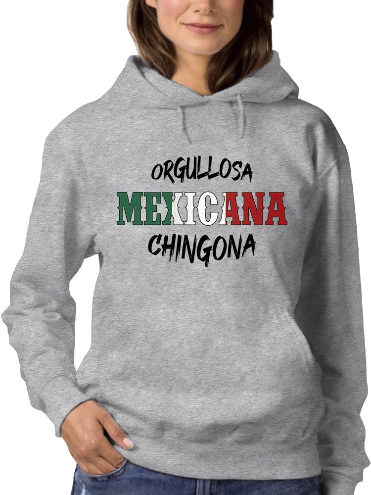 Sudadera Smartprintsink Con Capucha Para Mujer Orgullosa Mexicana! Color Gris