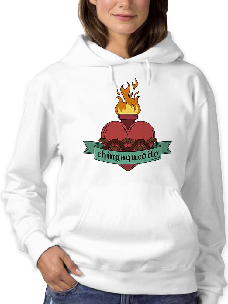 Sudadera Smartprintsink Con Capucha Para Mujer Persona Que Molesta. Color Blanco