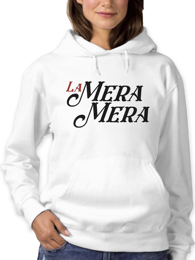 Foto 2 pulgar | Sudadera Smartprintsink Con Capucha Para Mujer La Mera Mera! Color Blanco