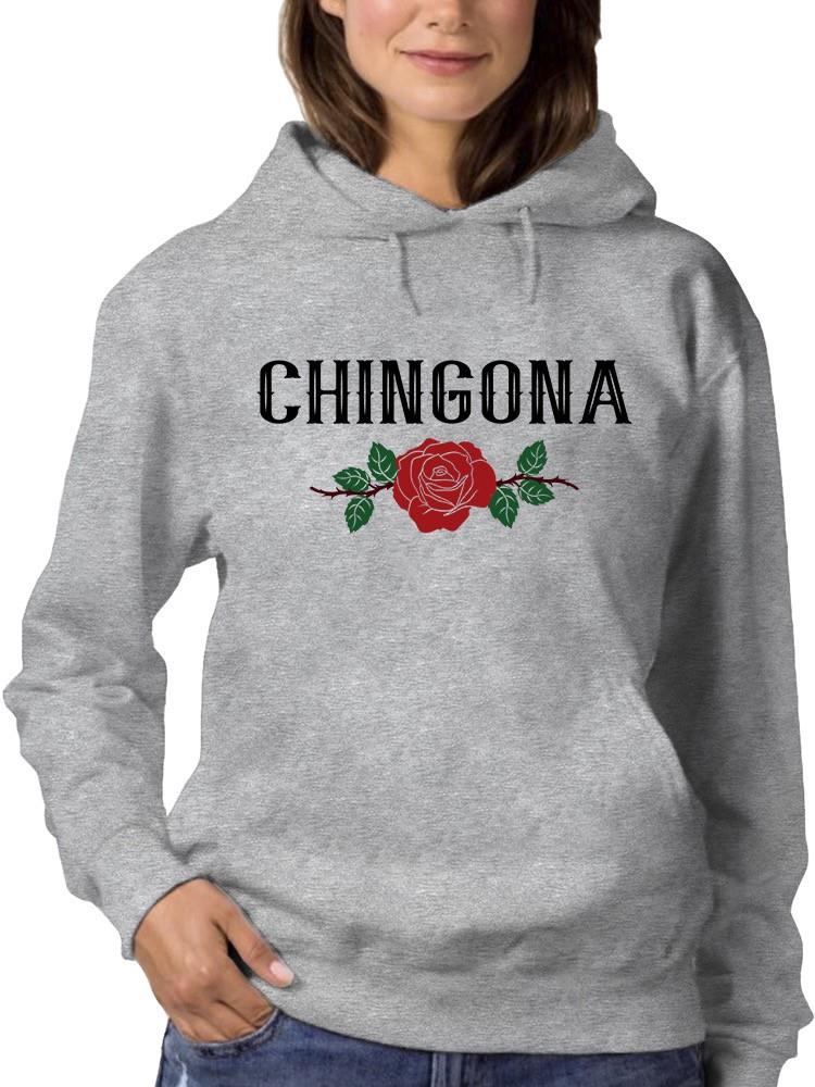 Foto 2 pulgar | Sudadera Smartprintsink Con Capucha Para Mujer Rosa, Mexicana! Color Gris