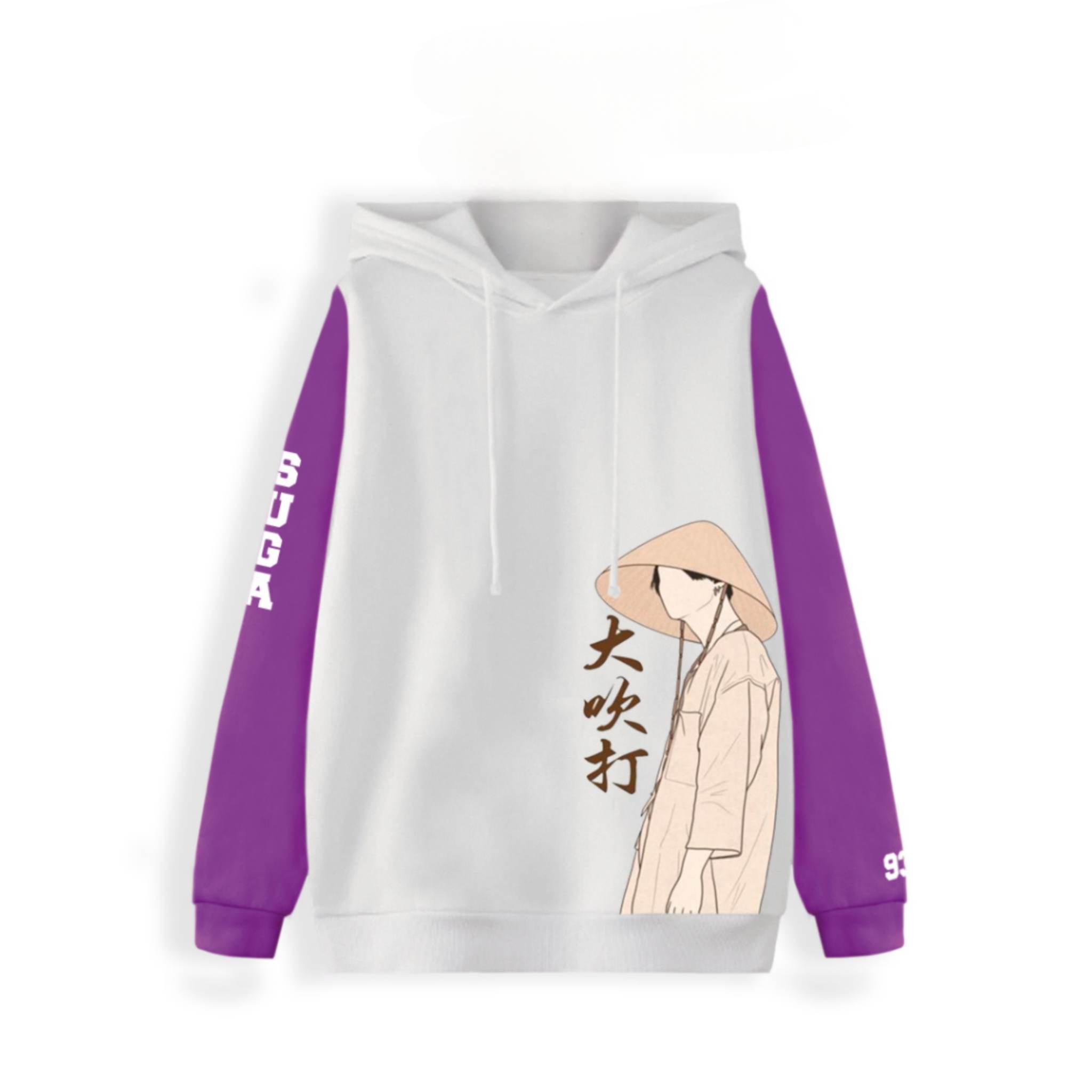 Foto 2 pulgar | Sudadera Core BTS Suga color Blanco