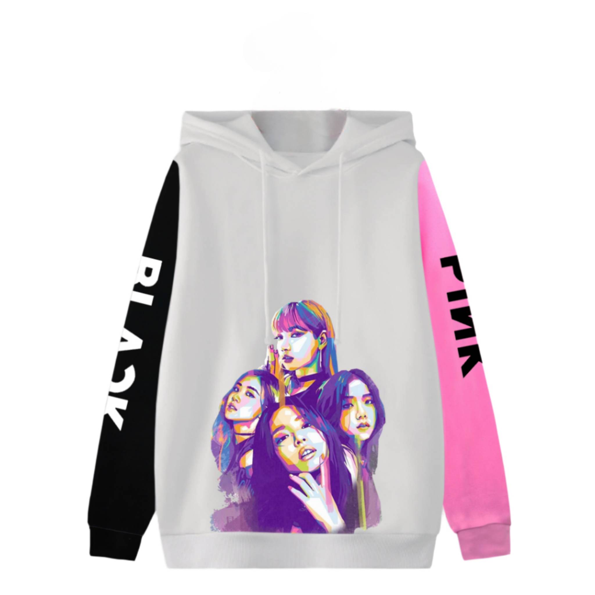 Foto 2 pulgar | Sudadera Blackpink Audiocre Kpop color Blanco para Mujer