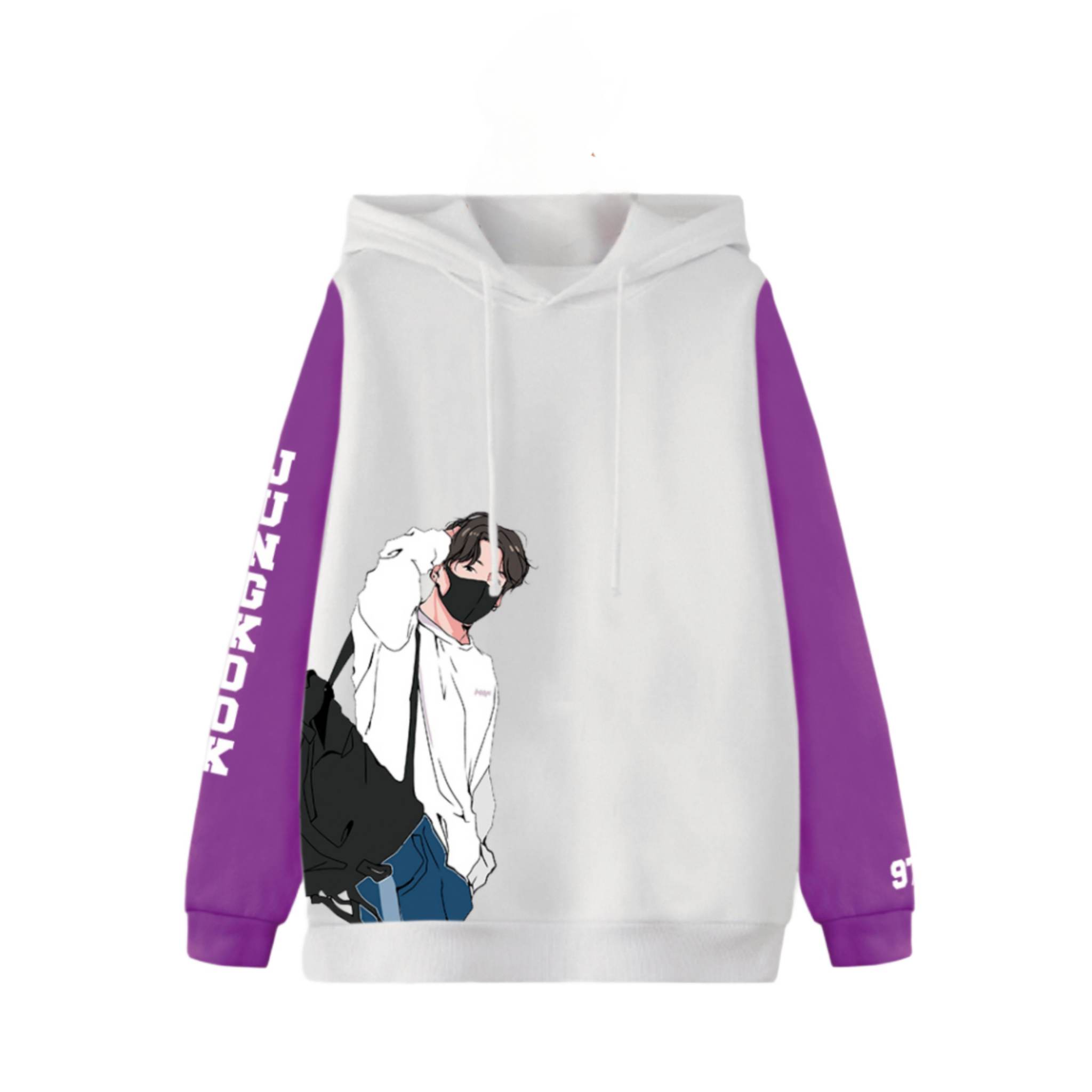 Foto 2 pulgar | Sudadera Core BTS Jung Kook color Blanco