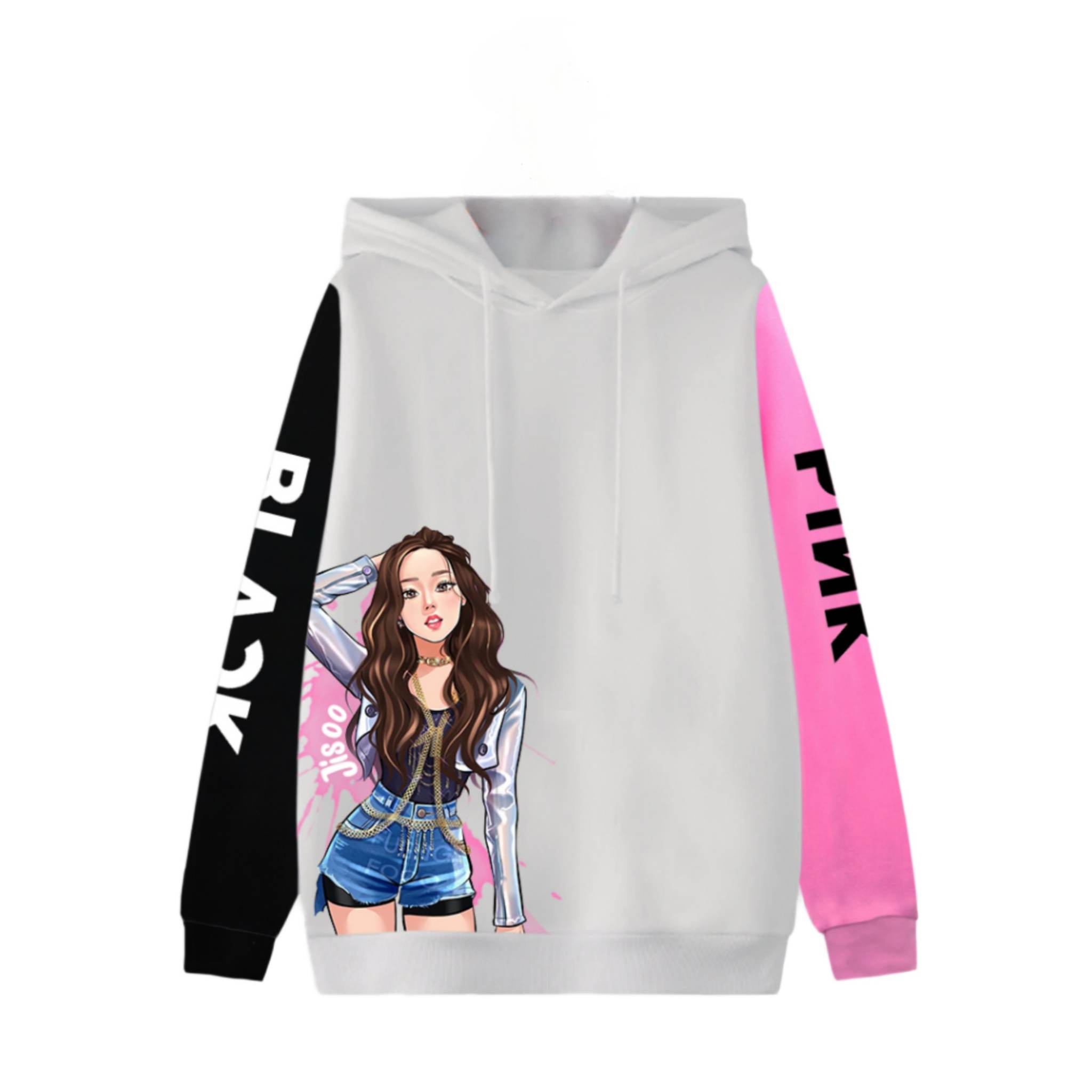 Foto 2 pulgar | Sudadera Blackpink Audiocore Jisoo color Blanco